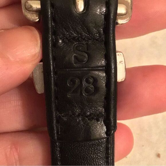 Brighton Leather Black Beaded Women's Belt - Picture 7 of 8